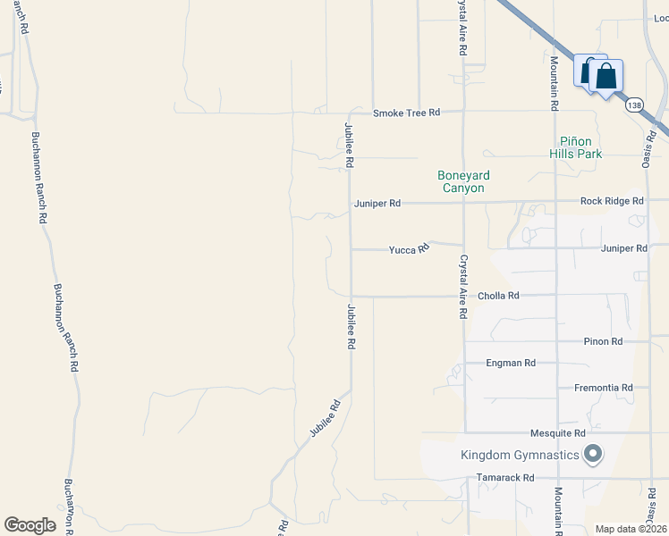 map of restaurants, bars, coffee shops, grocery stores, and more near 10120 Pineview Road in Pinon Hills
