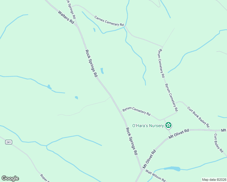 map of restaurants, bars, coffee shops, grocery stores, and more near Byrum Cemetery Road in Lavonia