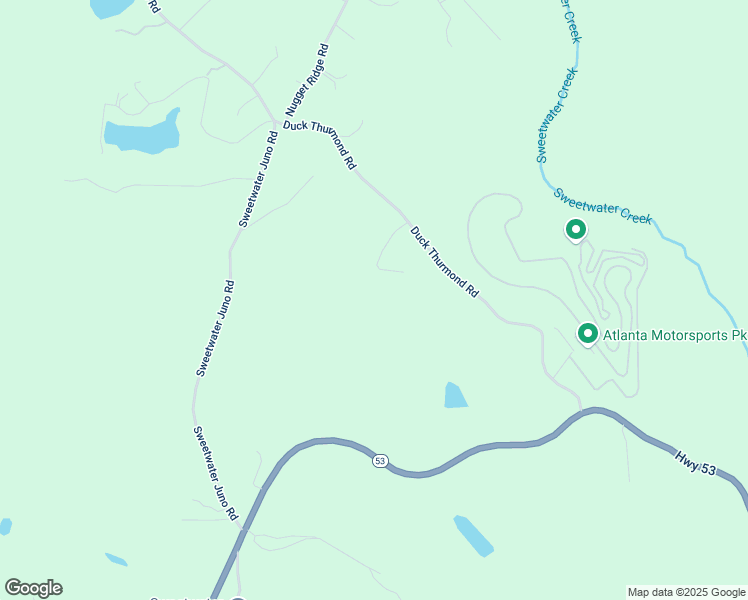 map of restaurants, bars, coffee shops, grocery stores, and more near 683 Duck Thurmond Road in Dawsonville