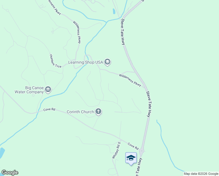 map of restaurants, bars, coffee shops, grocery stores, and more near 152 Wilderness Knoll in Jasper