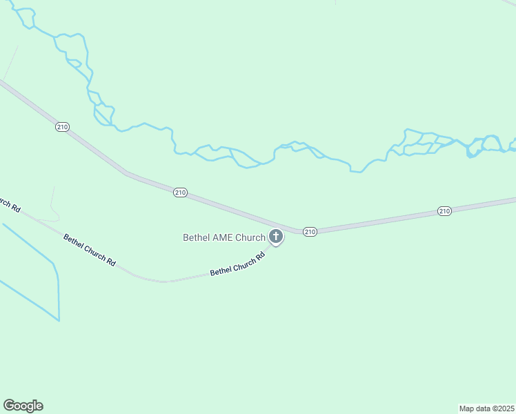 map of restaurants, bars, coffee shops, grocery stores, and more near 34616 North Carolina 210 in Currie