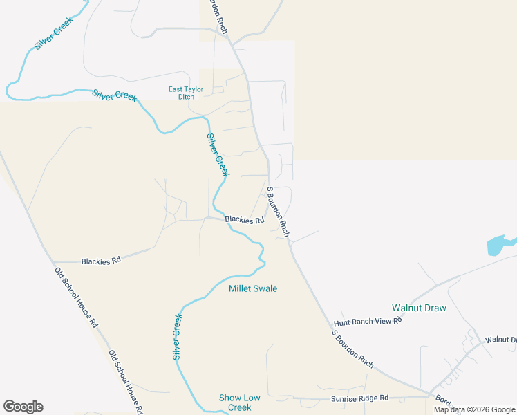 map of restaurants, bars, coffee shops, grocery stores, and more near 7618 Blackies Road in Snowflake