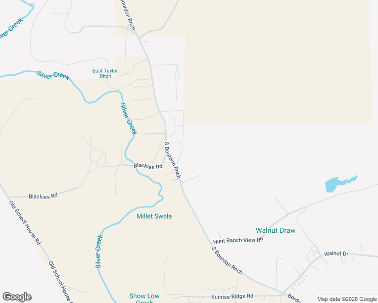 map of restaurants, bars, coffee shops, grocery stores, and more near 3058 Bordon Ranch Road in Snowflake
