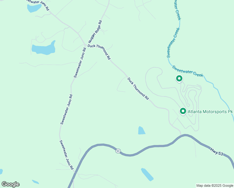map of restaurants, bars, coffee shops, grocery stores, and more near 683 Duck Thurmond Road in Dawsonville
