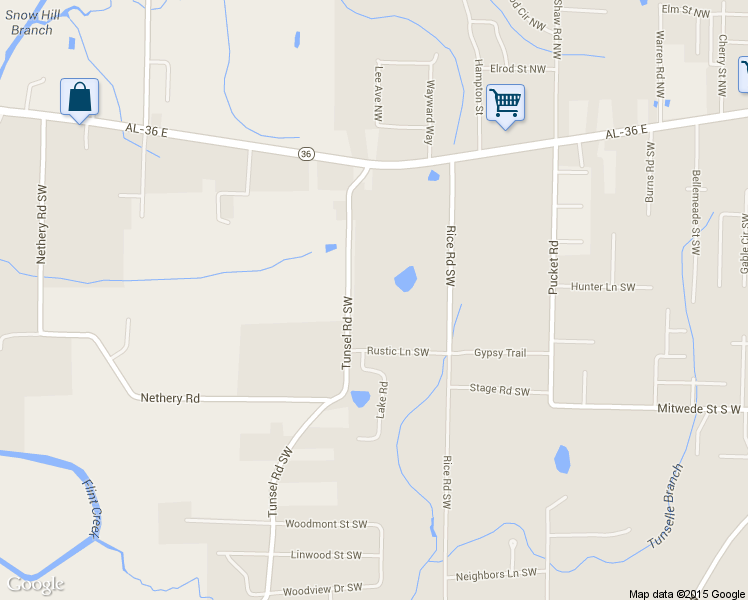 map of restaurants, bars, coffee shops, grocery stores, and more near 922 Tunsel Road Southwest in Hartselle