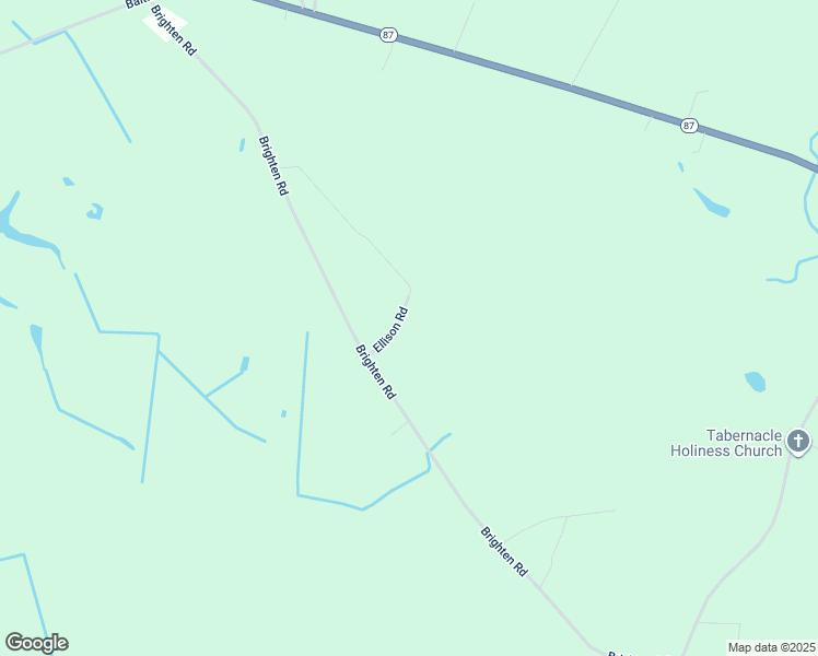 map of restaurants, bars, coffee shops, grocery stores, and more near 100 Ellison Road in Riegelwood