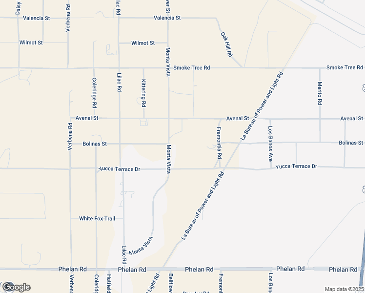 map of restaurants, bars, coffee shops, grocery stores, and more near 10191 Bellflower Street in Oak Hills