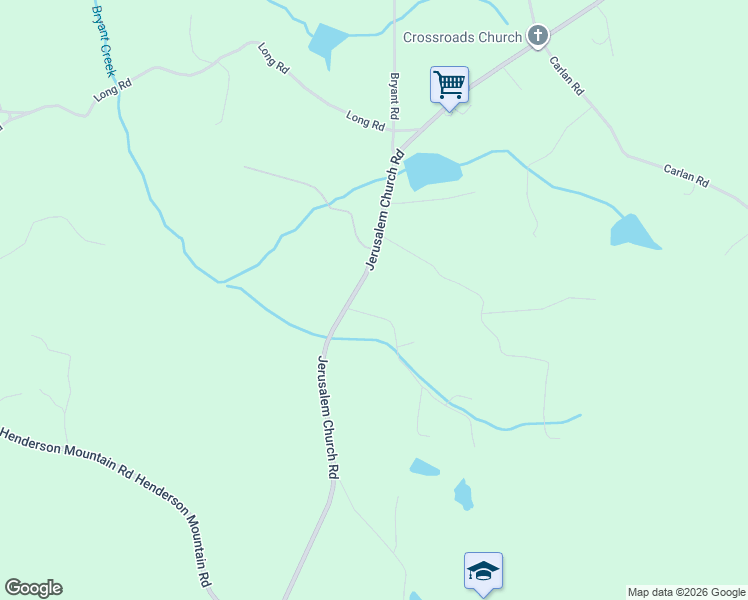 map of restaurants, bars, coffee shops, grocery stores, and more near 67 Apple Lane in Jasper