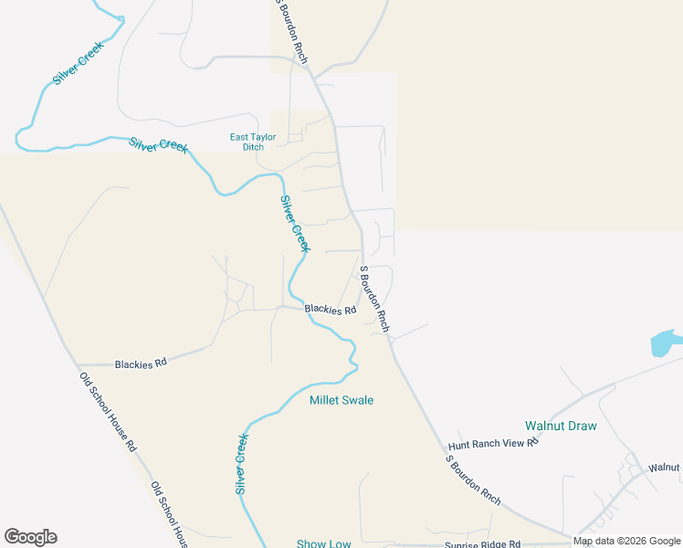 map of restaurants, bars, coffee shops, grocery stores, and more near 3060 Blackies Road in Snowflake