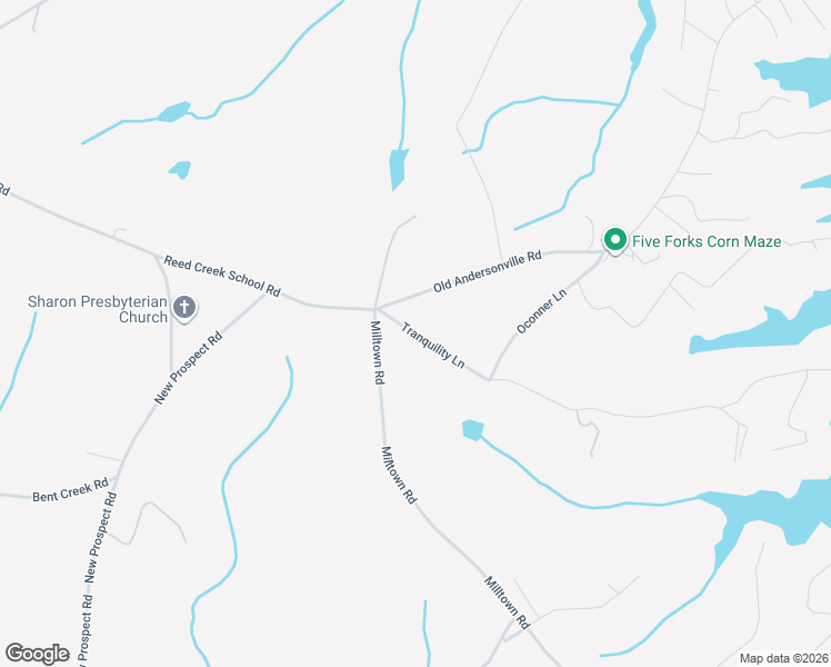 map of restaurants, bars, coffee shops, grocery stores, and more near 1164 Tranquility Ln in Hartwell