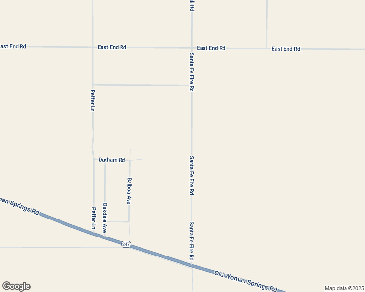 map of restaurants, bars, coffee shops, grocery stores, and more near 10080 Santa Fe Fire Road in Lucerne Valley