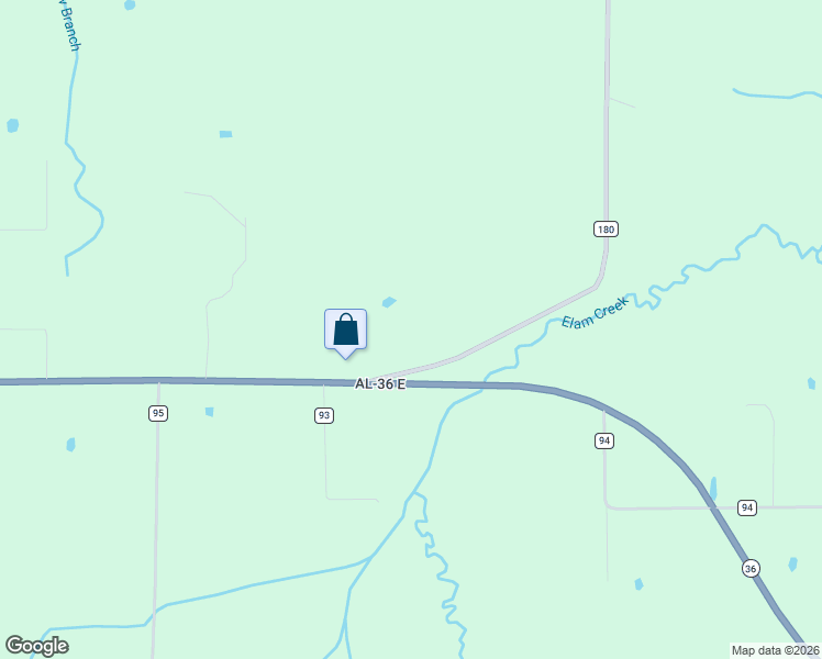 map of restaurants, bars, coffee shops, grocery stores, and more near 929 Alabama 36 in Moulton