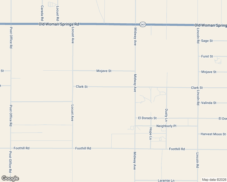 map of restaurants, bars, coffee shops, grocery stores, and more near 34751 Clark Street in Lucerne Valley