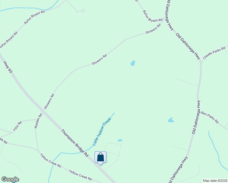 map of restaurants, bars, coffee shops, grocery stores, and more near 6158 Stowers Road in Dahlonega