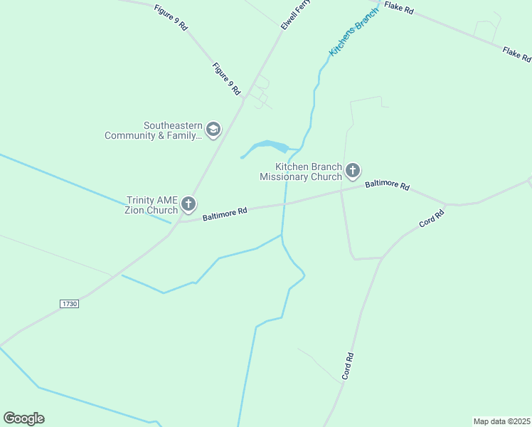 map of restaurants, bars, coffee shops, grocery stores, and more near 2367 Baltimore Road in Council