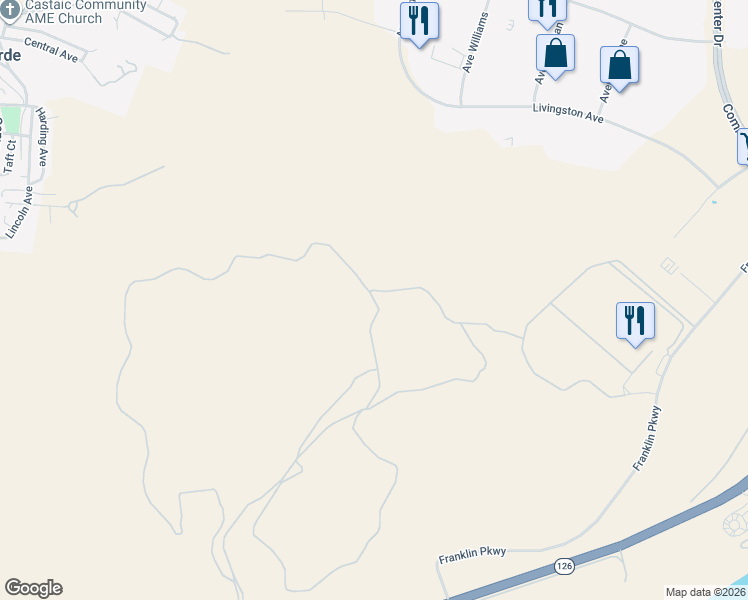 map of restaurants, bars, coffee shops, grocery stores, and more near Unnamed Rd in Los Angeles