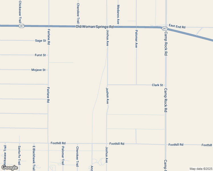map of restaurants, bars, coffee shops, grocery stores, and more near Joshua Avenue in Lucerne Valley