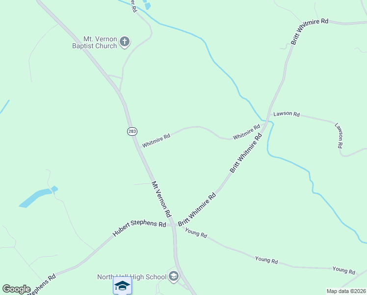 map of restaurants, bars, coffee shops, grocery stores, and more near 5158 Whitmire Road in Gainesville