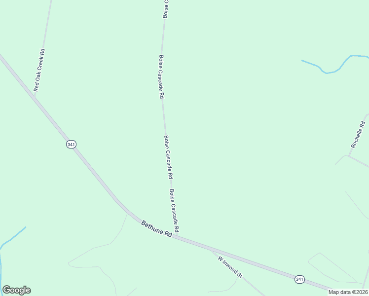 map of restaurants, bars, coffee shops, grocery stores, and more near 3040 Boise Cascade Road in Bethune