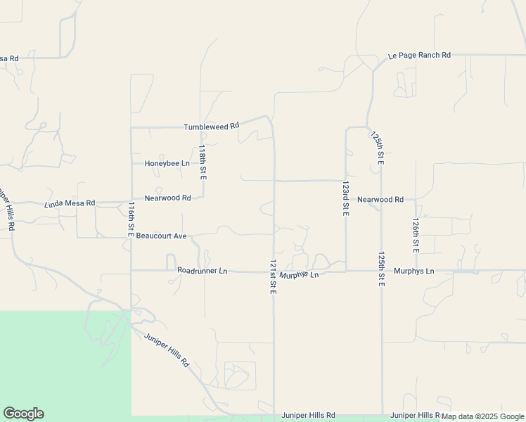 map of restaurants, bars, coffee shops, grocery stores, and more near 29315 121st Street East in Juniper Hills