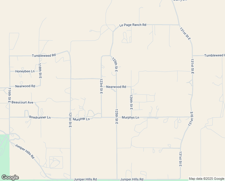 map of restaurants, bars, coffee shops, grocery stores, and more near 12340 Nearwood Road in Pearblossom
