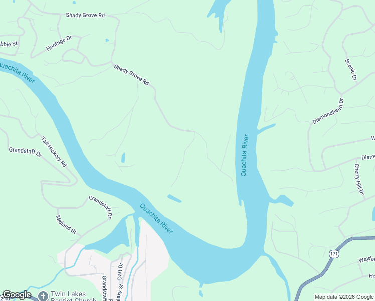 map of restaurants, bars, coffee shops, grocery stores, and more near 327 Lott Lane in Hot Springs