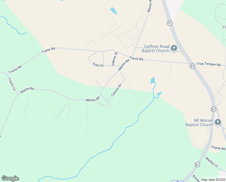 map of restaurants, bars, coffee shops, grocery stores, and more near 110 Carson Drive in Starr