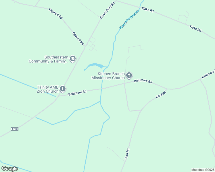 map of restaurants, bars, coffee shops, grocery stores, and more near 2242 Baltimore Road in Council