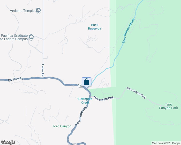 map of restaurants, bars, coffee shops, grocery stores, and more near 2954 East Valley Road in Montecito