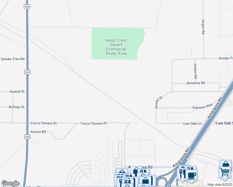 map of restaurants, bars, coffee shops, grocery stores, and more near in Hesperia