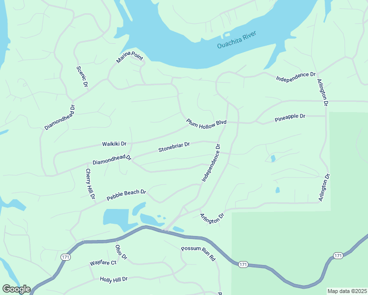 map of restaurants, bars, coffee shops, grocery stores, and more near 118 Diamondhead Drive in Hot Springs
