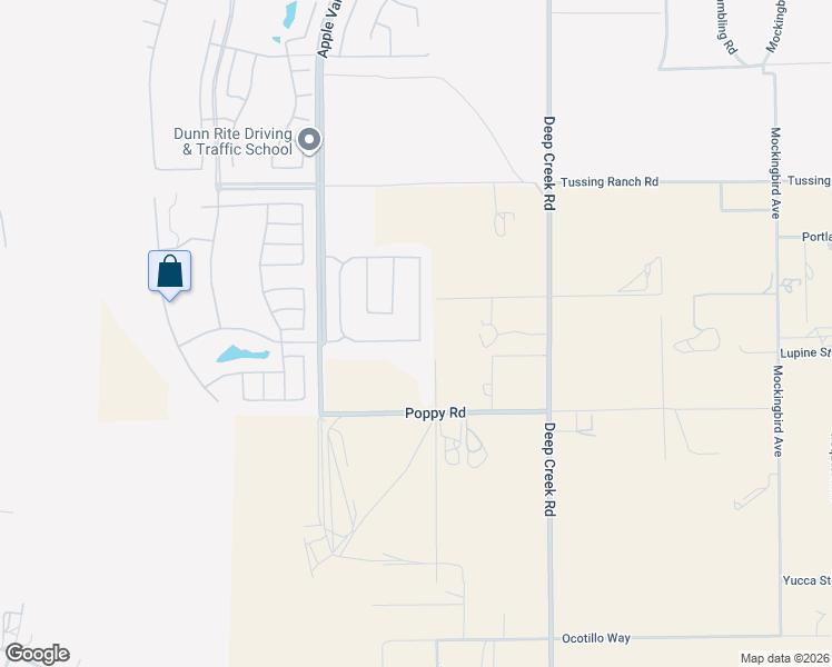 map of restaurants, bars, coffee shops, grocery stores, and more near 19823 Rosemary Street in Apple Valley
