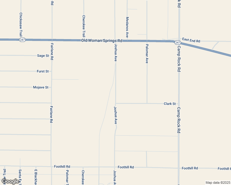 map of restaurants, bars, coffee shops, grocery stores, and more near Joshua Avenue in Lucerne Valley