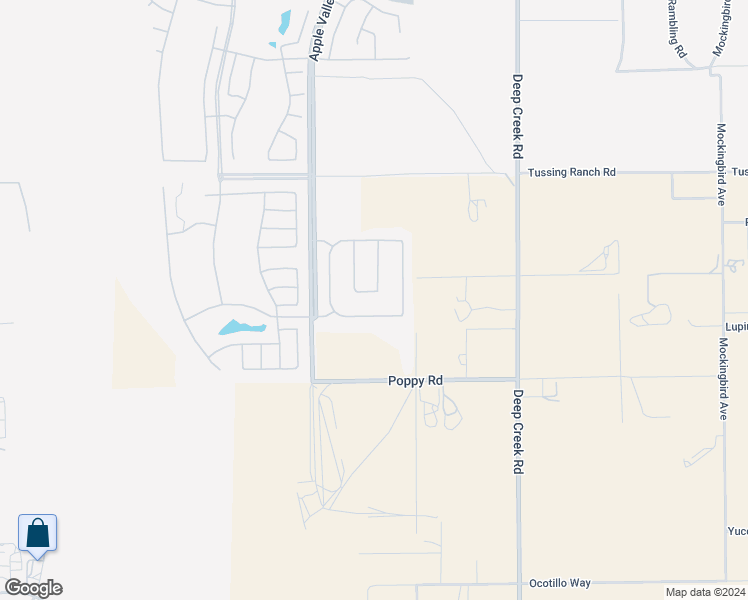 map of restaurants, bars, coffee shops, grocery stores, and more near 19757 Gazania Street in Apple Valley