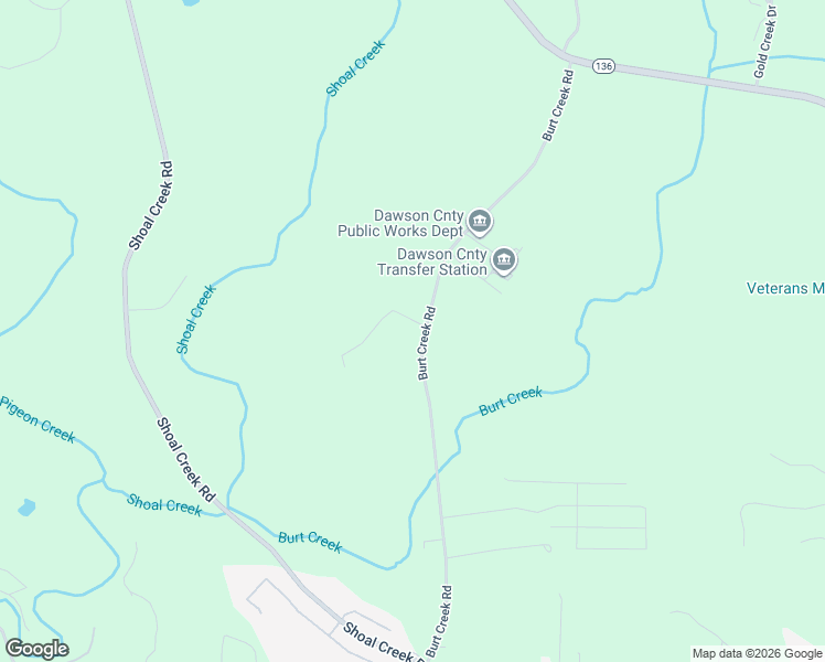 map of restaurants, bars, coffee shops, grocery stores, and more near 19 Van Ingram Road in Dawsonville
