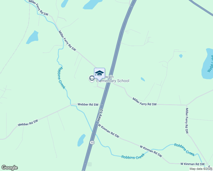 map of restaurants, bars, coffee shops, grocery stores, and more near 2505 Rome Road Southwest in Plainville