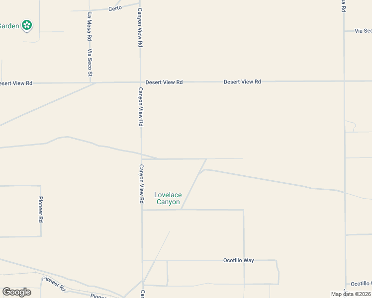 map of restaurants, bars, coffee shops, grocery stores, and more near Canyon View Road in Lucerne Valley