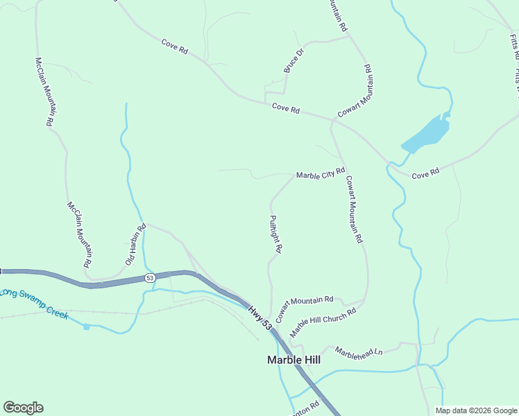 map of restaurants, bars, coffee shops, grocery stores, and more near 519 Pulltight Road in Jasper