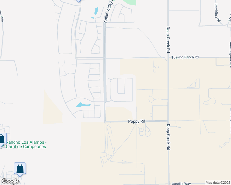 map of restaurants, bars, coffee shops, grocery stores, and more near 10280 Silverberry Street in Apple Valley