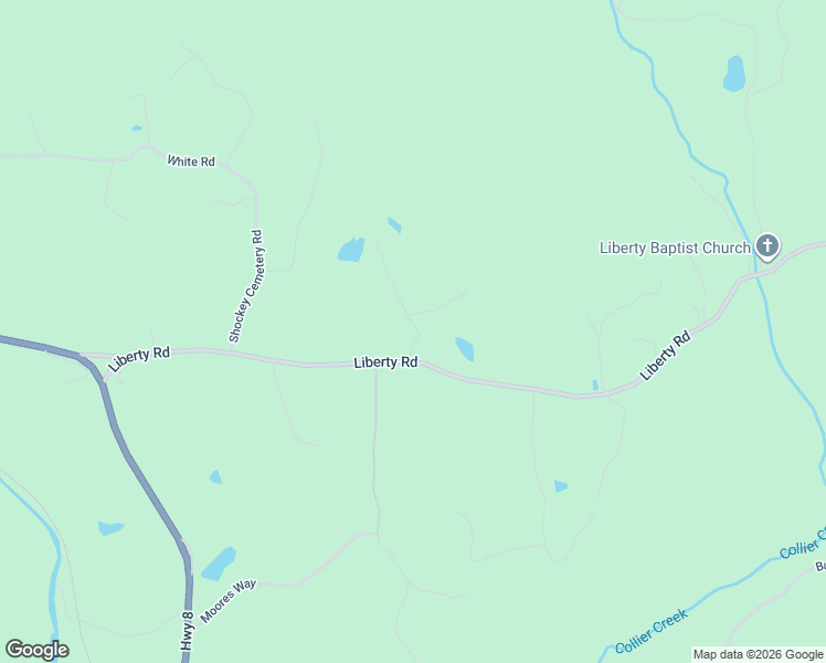 map of restaurants, bars, coffee shops, grocery stores, and more near 304 Liberty Road in Norman