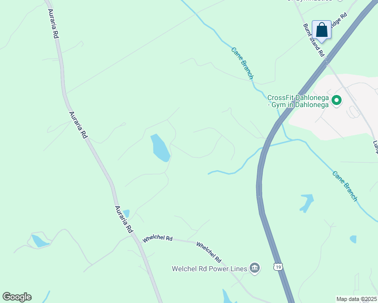 map of restaurants, bars, coffee shops, grocery stores, and more near 91 Blue Sky Drive in Dawsonville
