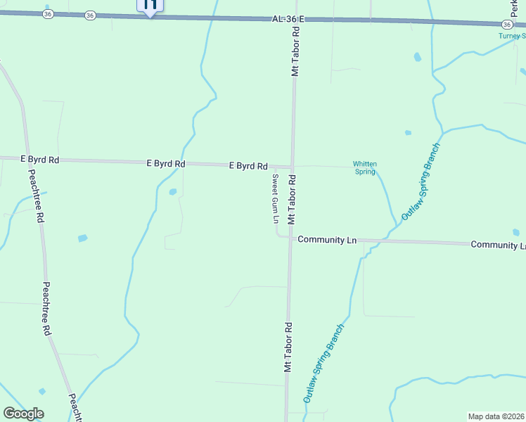 map of restaurants, bars, coffee shops, grocery stores, and more near 135 Sweet Gum Ln in Hartselle