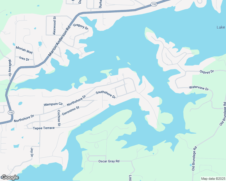map of restaurants, bars, coffee shops, grocery stores, and more near 155a Lake Vista Cove in Garland County
