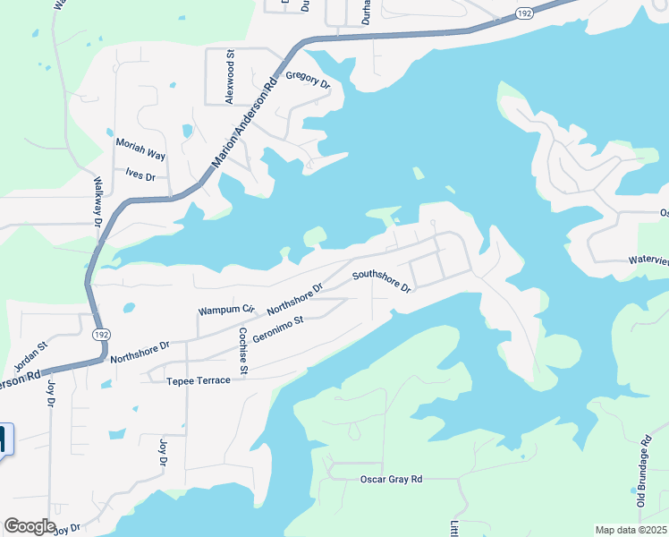 map of restaurants, bars, coffee shops, grocery stores, and more near 413 Northshore Drive in Hot Springs