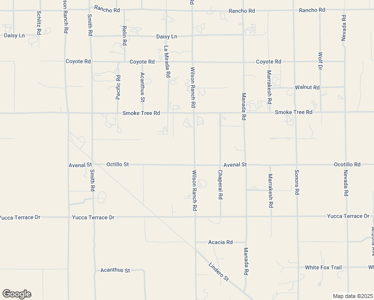 map of restaurants, bars, coffee shops, grocery stores, and more near 10350 Wilson Ranch Road in Phelan