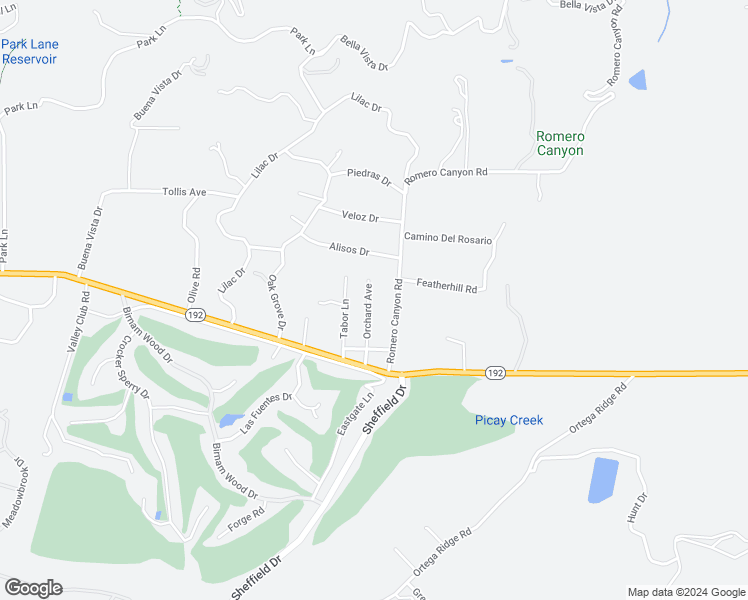 map of restaurants, bars, coffee shops, grocery stores, and more near 660 Orchard Avenue in Montecito