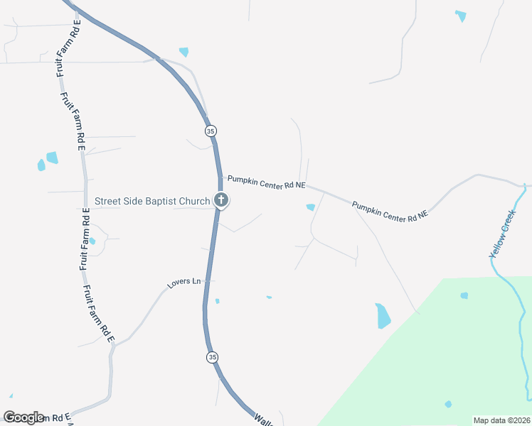 map of restaurants, bars, coffee shops, grocery stores, and more near 2020 Pleasant View Road Northeast in Fort Payne