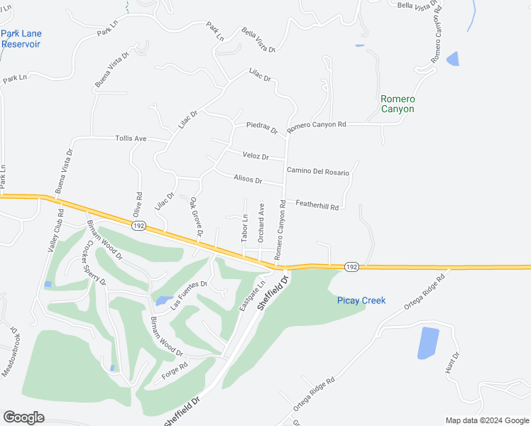 map of restaurants, bars, coffee shops, grocery stores, and more near 662 Orchard Avenue in Montecito