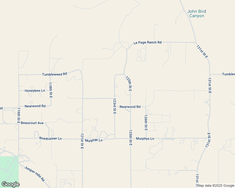 map of restaurants, bars, coffee shops, grocery stores, and more near 29348 123rd Street East in Pearblossom