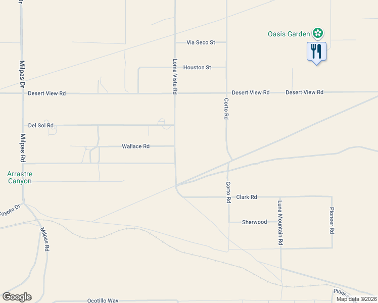 map of restaurants, bars, coffee shops, grocery stores, and more near 10245 Loma Vista Road in Apple Valley